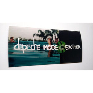 Depeche Mode Exciter Decal Bumper Sticker Band Swimming 2001 Original UNUSED